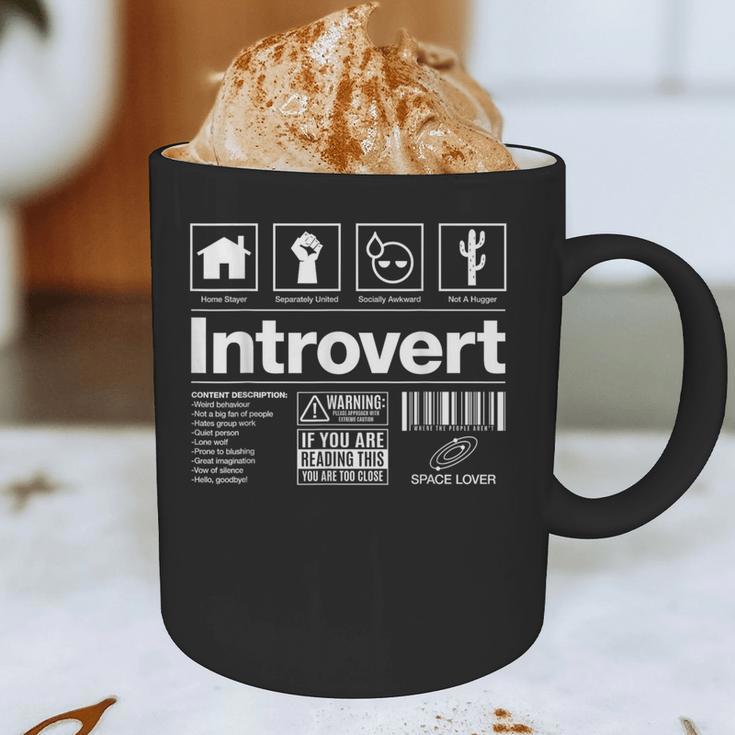 Introvert Label Signs Graphic Print Coffee Mug Introvert Label Signs Graphic Print Coffee Mug