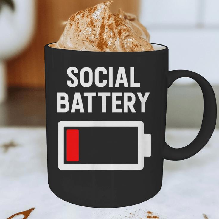 Introvert Low Social Battery Level Anti Social People Graphic Print Coffee Mug Introvert Low Social Battery Level Anti Social People Graphic Print Coffee Mug