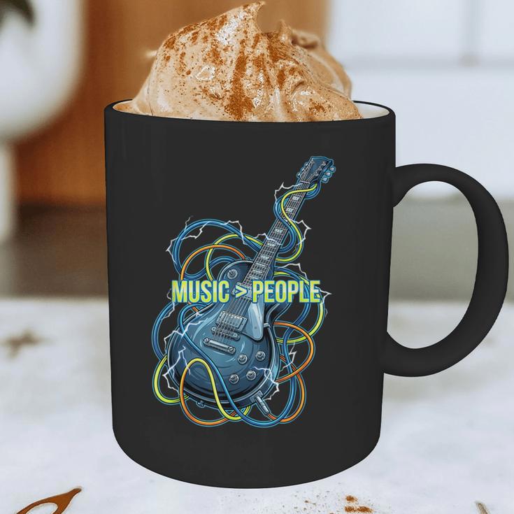 Introvert Music Lover Electric Guitar Rock Graphic Print Coffee Mug Introvert Music Lover Electric Guitar Rock Graphic Print Coffee Mug