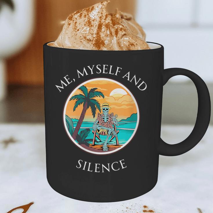 Introvert Relaxation Me Myself And Silence Summer Vacation Graphic Print Coffee Mug
