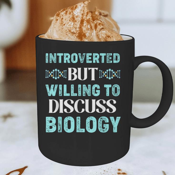 Introverted Biology Science Biologist Introverts Graphic Print Coffee Mug