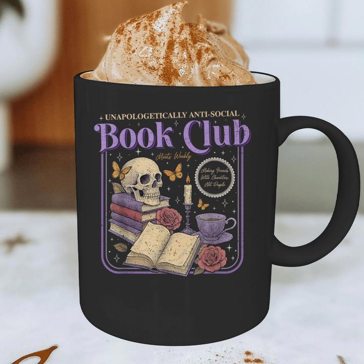 Introverted Romance Unapologetically Anti-Social Book Club Graphic Print Coffee Mug