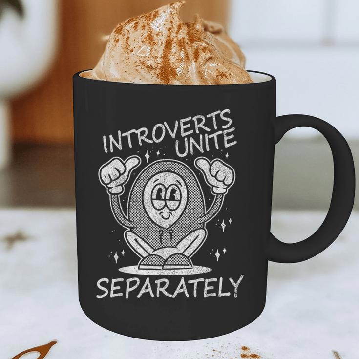 Introverts Unite Anti-Social Shy Person Joke Graphic Print Coffee Mug