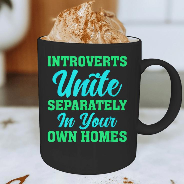 Introverts Unite Introvert Antisocial Sarcasm Anti Social Graphic Print Coffee Mug