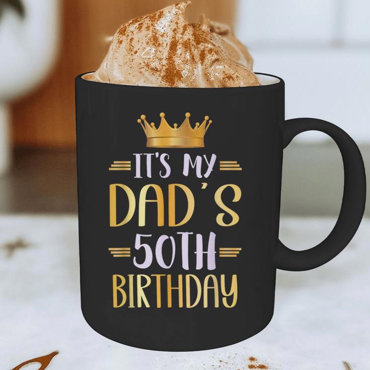 It's My Dad's 50th Birthday Happy 50 Years Old Graphic Print Coffee Mug
