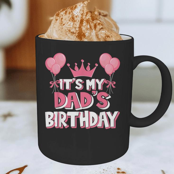It's My Dad's Birthday Celebration Small Graphic Print Coffee Mug