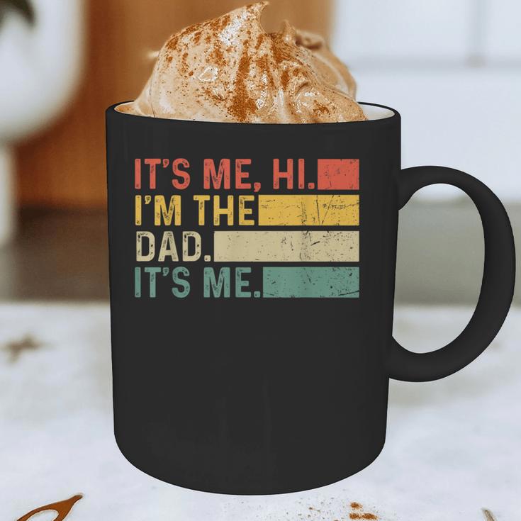 It's Me Hi I'm The Dad It's Me Dad Father's Day Retro Graphic Print Coffee Mug
