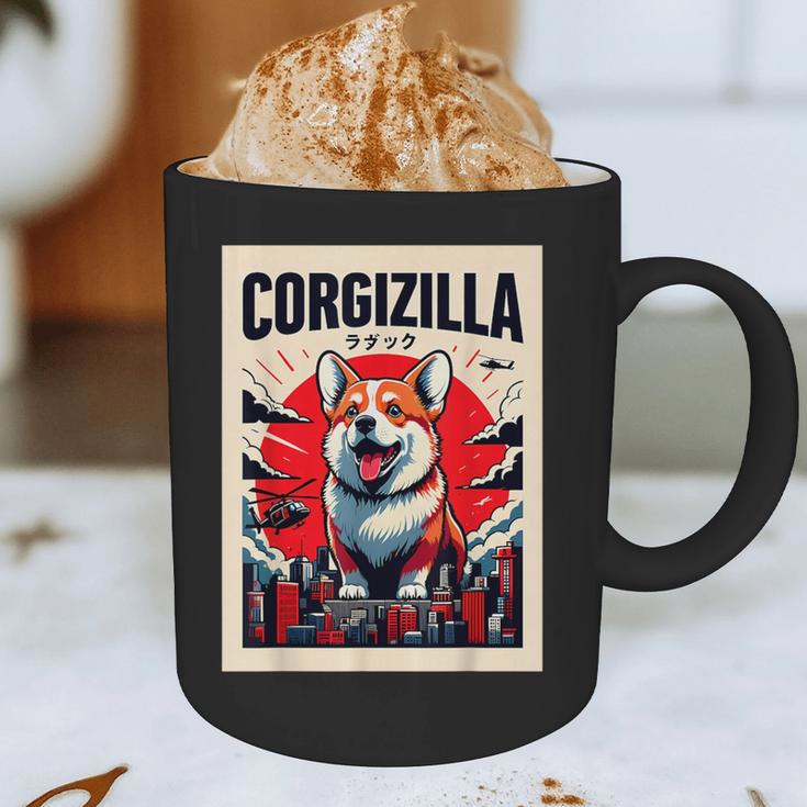 Japanese Art Corgi Dog Mom Dad Graphic Print Coffee Mug