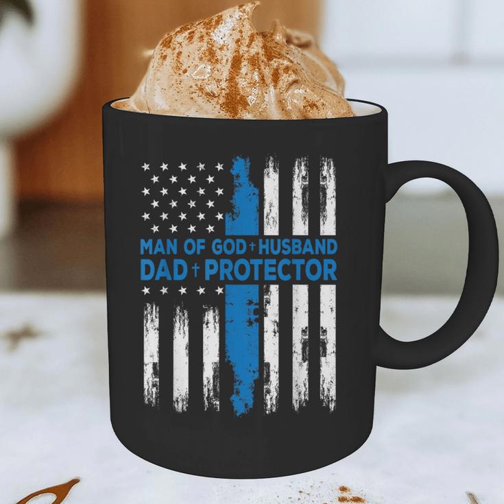 Jesus God Religious Man Of God Husband Dad Protector Graphic Print Coffee Mug