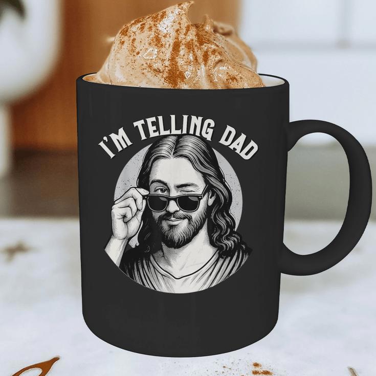 Jesus I'm Telling Dad Jesus Meme Christian & Jesus Graphic Print Coffee Mug