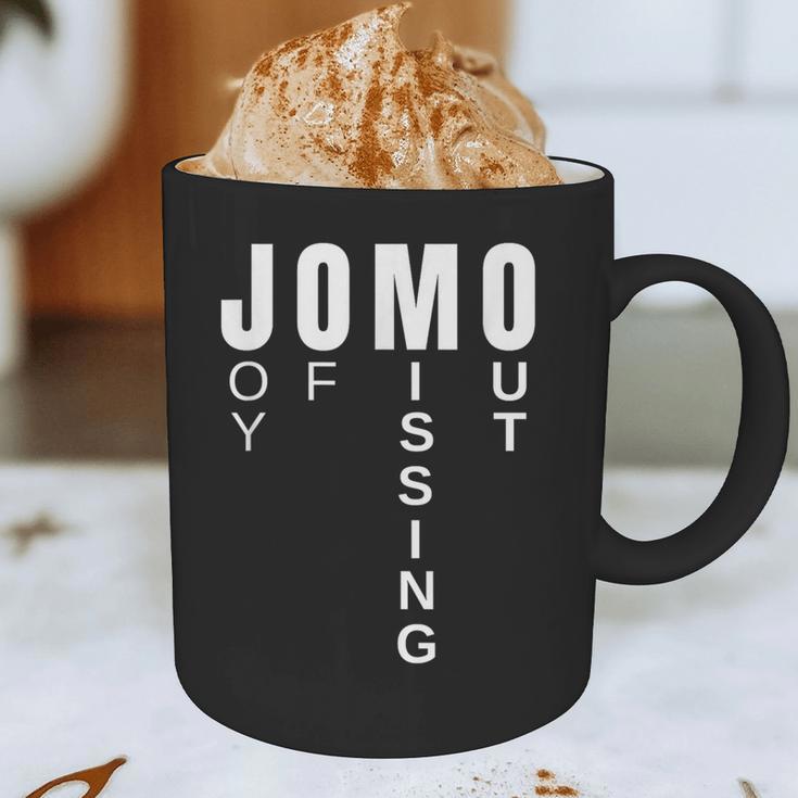 JOMO Joy Of Missing Out Sarcastic Introvert Graphic Print Coffee Mug JOMO Joy Of Missing Out Sarcastic Introvert Graphic Print Coffee Mug