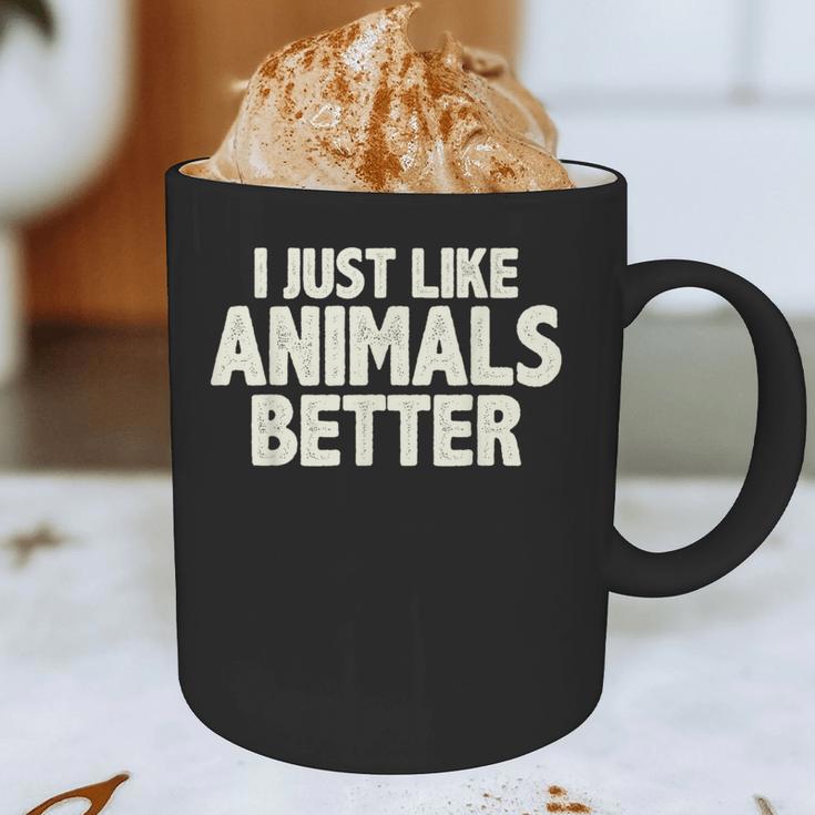 I Just Like Animals Better I Introvert Graphic Print Coffee Mug I Just Like Animals Better I Introvert Graphic Print Coffee Mug