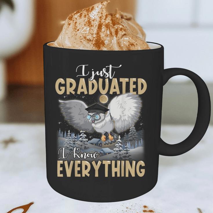 I Just Graduated I Know Everything Graduation Graphic Print Coffee Mug