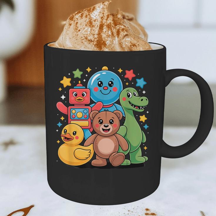 Kidcore Aesthetic Retro Vibes Colorful Cartoon Nostalgia Graphic Print Coffee Mug