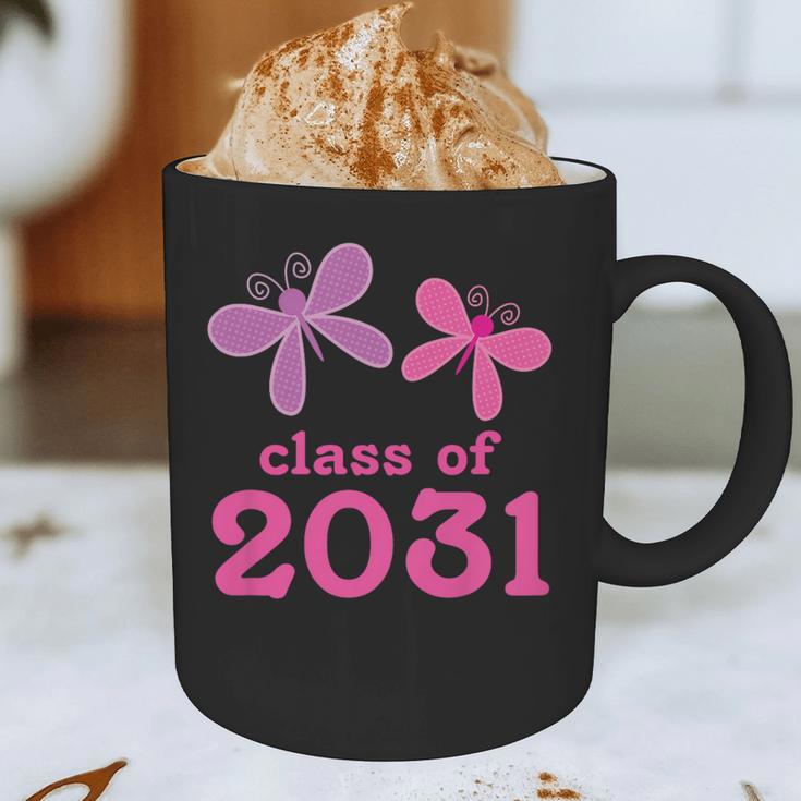 Kids Class Of 2031 Kindergarten Girls Graduation T-Shirt Graphic Print Coffee Mug