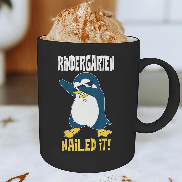 Kids Kindergarten Dabbing Penguin Nailed It Graduation Class 2021 Graphic Print Coffee Mug