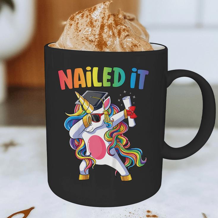 Kids Kindergarten Graduation Shirt Unicorn Graduate Nailed It Graphic Print Coffee Mug