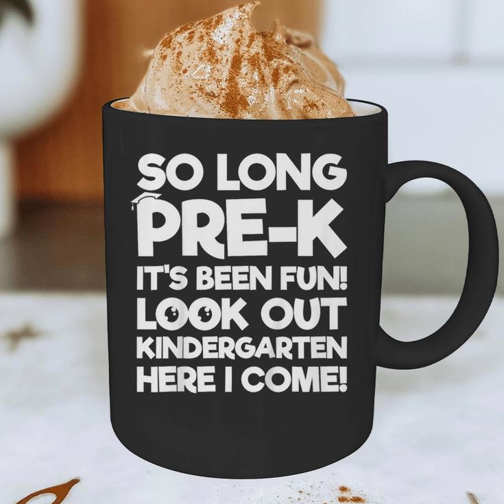 Kids Last Day Pre-K Kindergarten Here I Come Graduation Graphic Print Coffee Mug