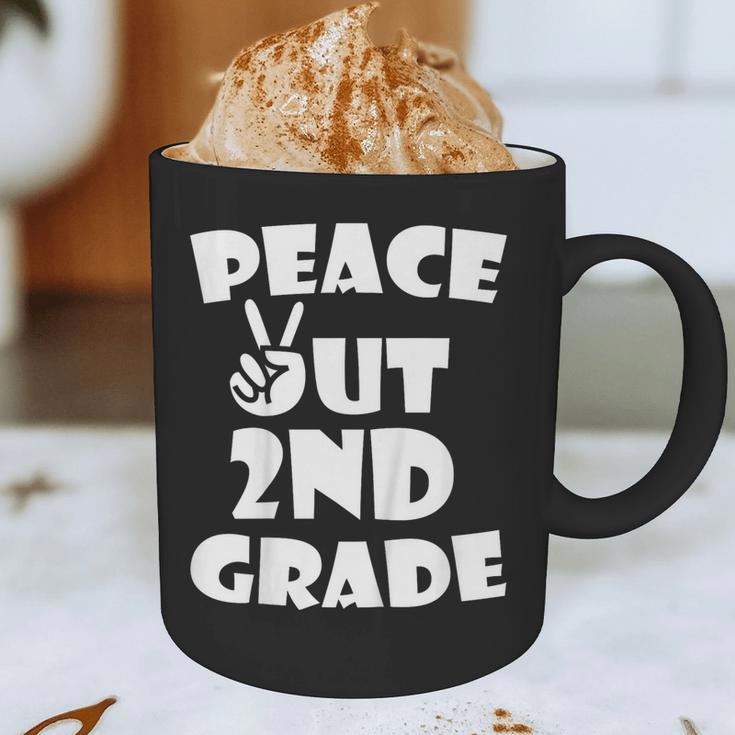 Kids Peace Out 2ND Grade For Graduation Graphic Print Coffee Mug