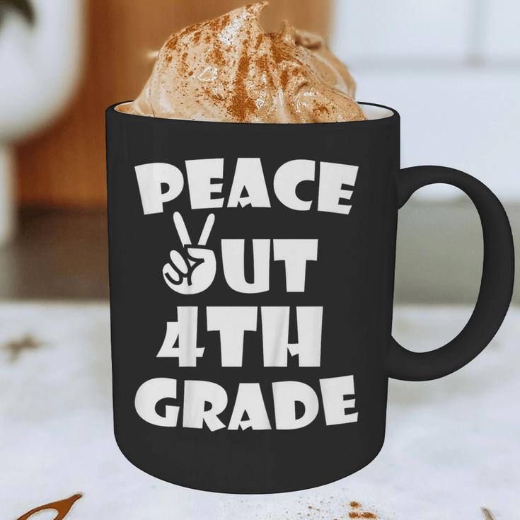 Kids Kids Peace Out 4th Grade For Graduation Graphic Print Coffee Mug