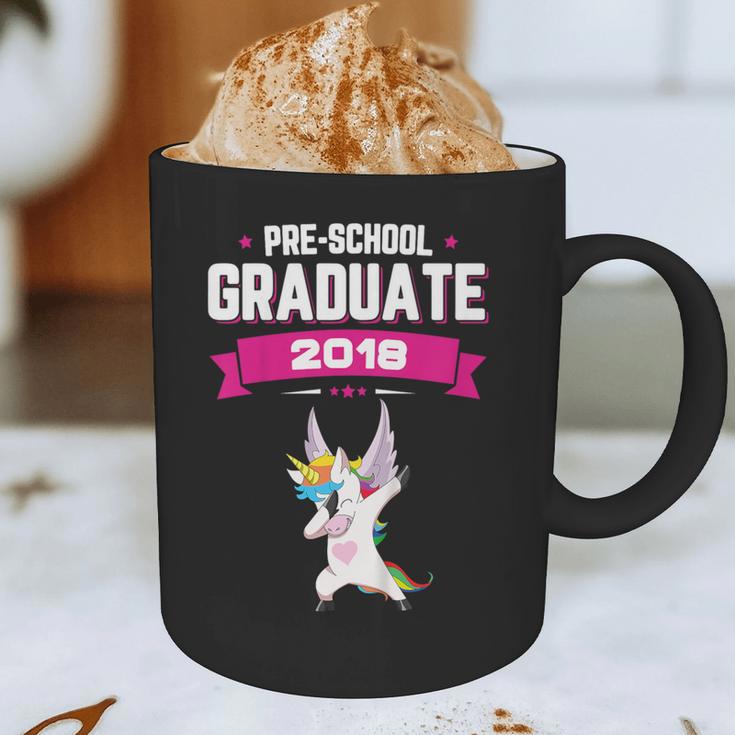 Kids Preschool Graduate 2018 Unicorn Dab Graduation Pre-K TShirt Graphic Print Coffee Mug