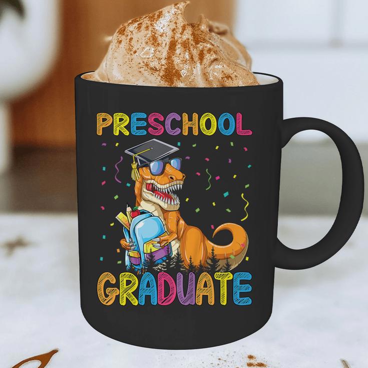 Kids Preschool Graduate Dinosaur Trex Preschool Graduation Graphic Print Coffee Mug