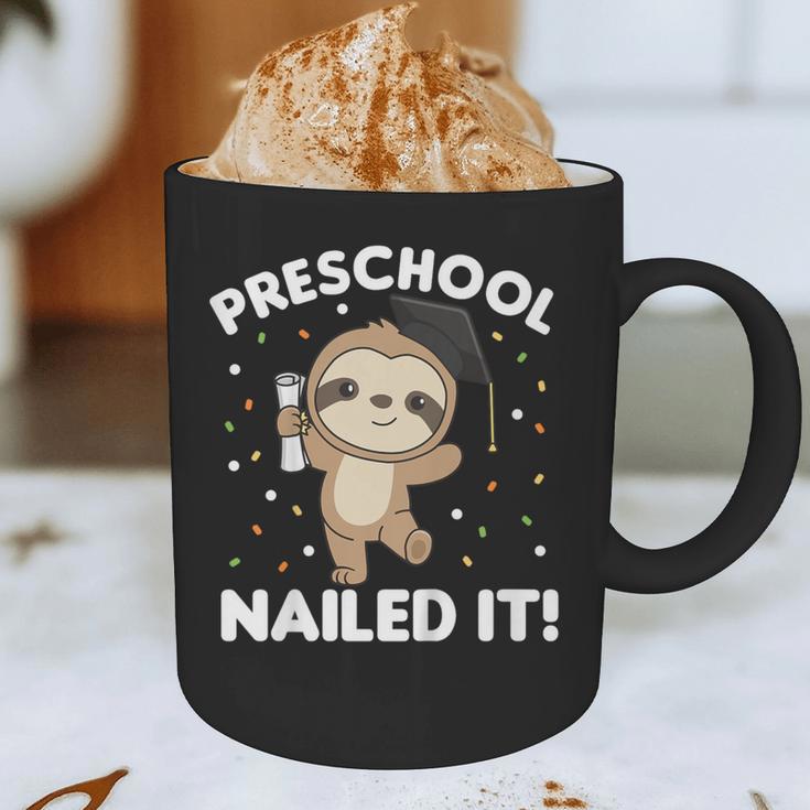 Kids Kids Preschool Nailed It Sloth Graduation Graphic Print Coffee Mug