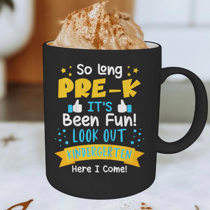 Kids So Long Pre-K Graduation 2025 School Kindergarten Here Come Graphic Print Coffee Mug