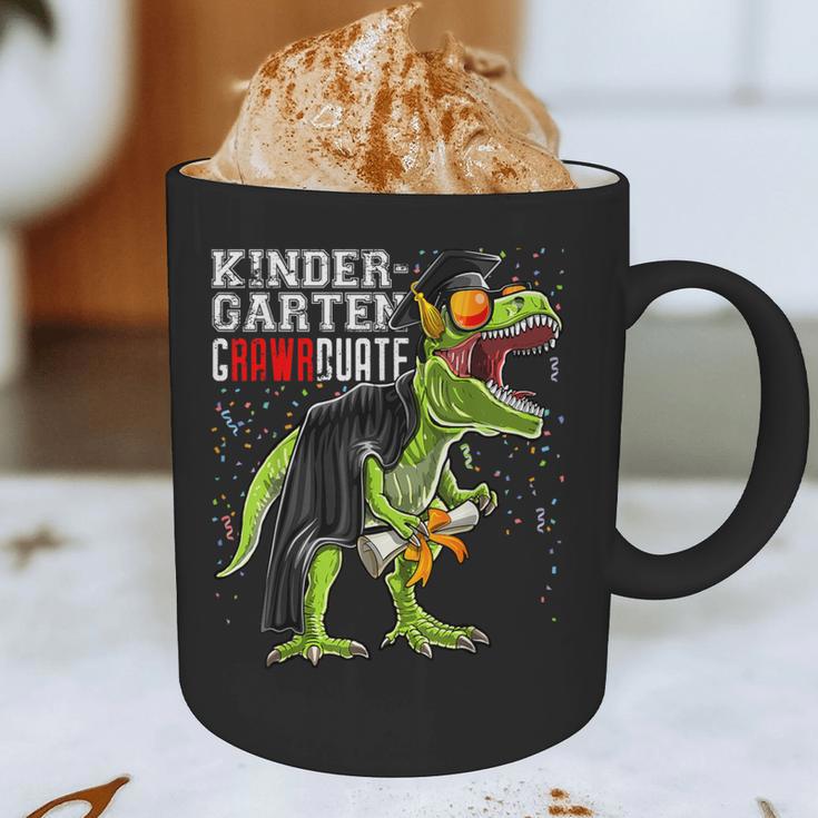 Kindergarten Grawrduate Dinosaur Graduation Cap Shirt Graphic Print Coffee Mug
