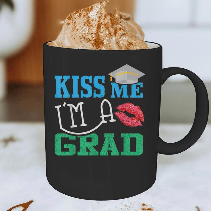 Kiss Me I'm A Grad 2018 Senior Graduation Graphic Print Coffee Mug
