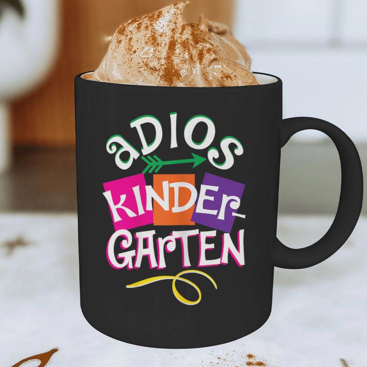 Last Day Of School Adios Kindergarten Graduation Kids Girls Graphic Print Coffee Mug