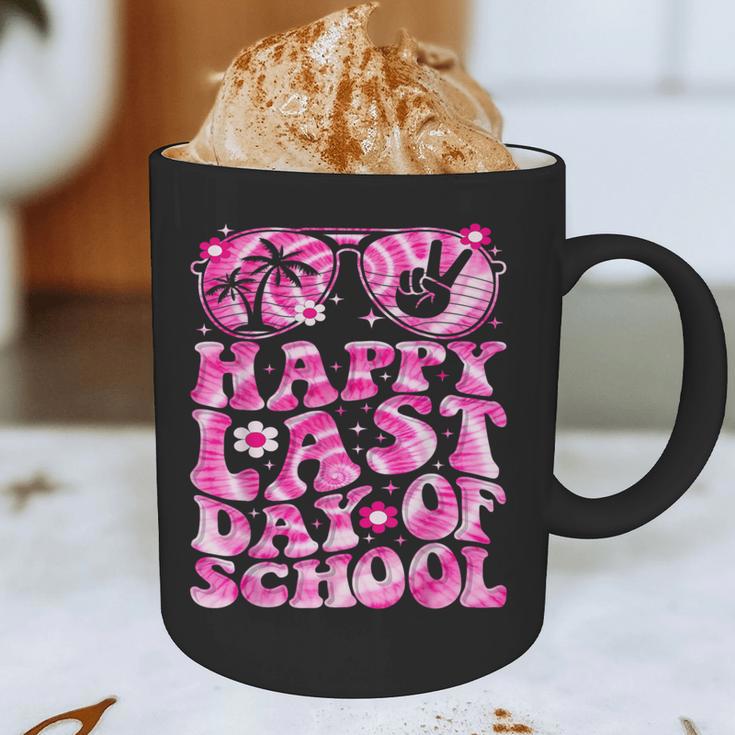 Last Day Of School Teacher Students School Graduation Groovy Graphic Print Coffee Mug