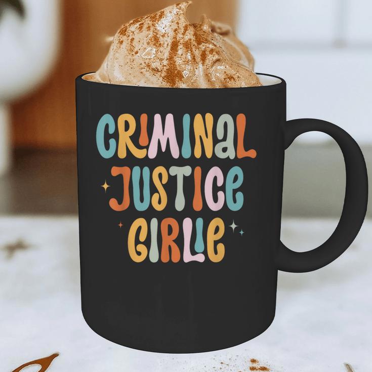 Lawyer True Crime Lover Addict Graduation Apparel Criminal Justice Girlie Major Degree Future Detective Graphic Print Coffee Mug