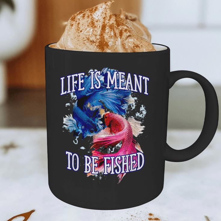 Life Meant To Fished Introvert Sayings Antisocial Quotes Graphic Print Coffee Mug Life Meant To Fished Introvert Sayings Antisocial Quotes Graphic Print Coffee Mug