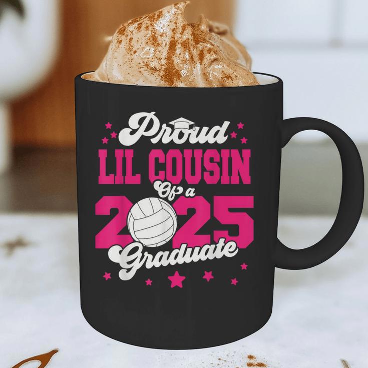 Lil Cousin Of a 2025 Graduate Prom Graduation 25 VolleyBall Graphic Print Coffee Mug