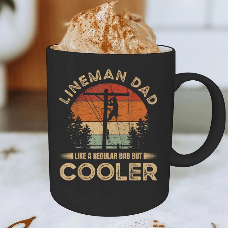 Lineman Dad Like A Regular Dad But Cooler Lineman Graphic Print Coffee Mug