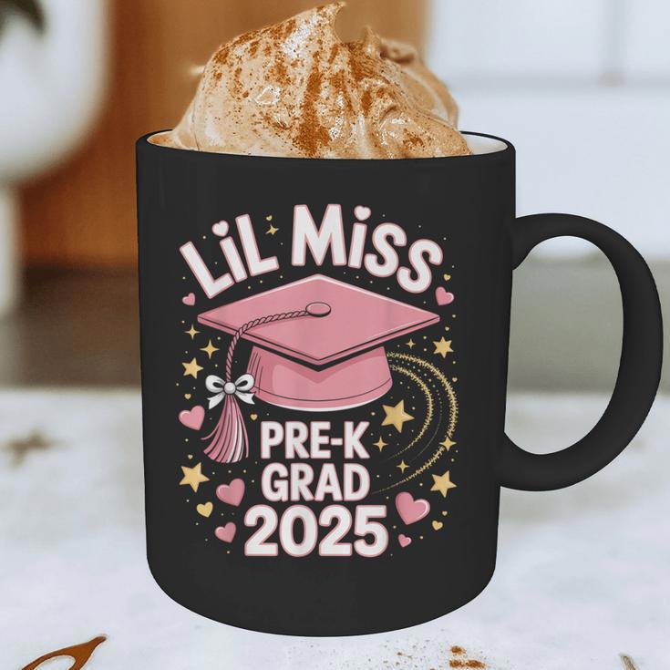 Little Miss Pre-K Grad 2025 Preschool Graduation Girls Kids Graphic Print Coffee Mug