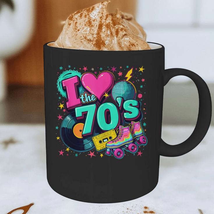 I Love The 70s Retro Cassette Roller Vinyl Disco Nostalgia Graphic Print Coffee Mug I Love The 70s Retro Cassette Roller Vinyl Disco Nostalgia Graphic Print Coffee Mug