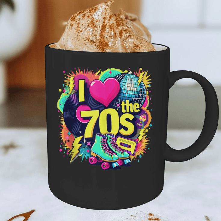 I Love The 70s Retro Cassette Roller Vinyl Nostalgia Vibes Graphic Print Coffee Mug I Love The 70s Retro Cassette Roller Vinyl Nostalgia Vibes Graphic Print Coffee Mug