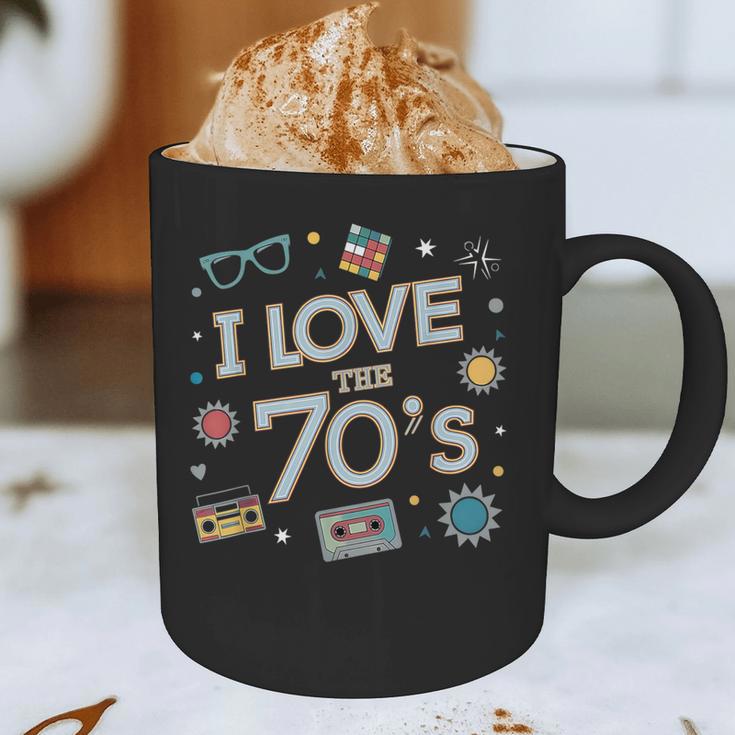 I Love The 70's Retro Nostalgia Graphic Print Coffee Mug