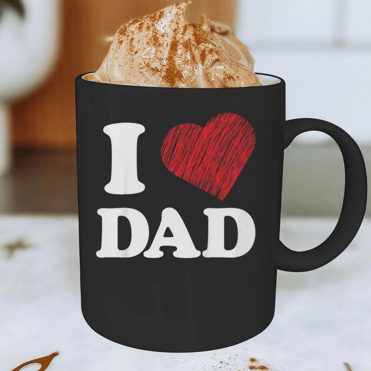 I Love Dad Graphic Print Coffee Mug