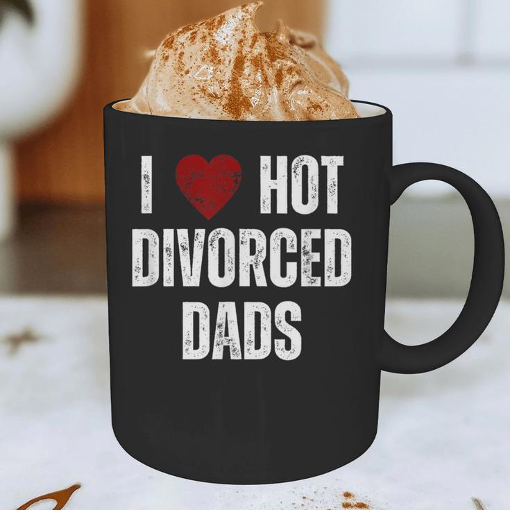I Love Hot Divorced Dads Red Hearts Graphic Print Coffee Mug