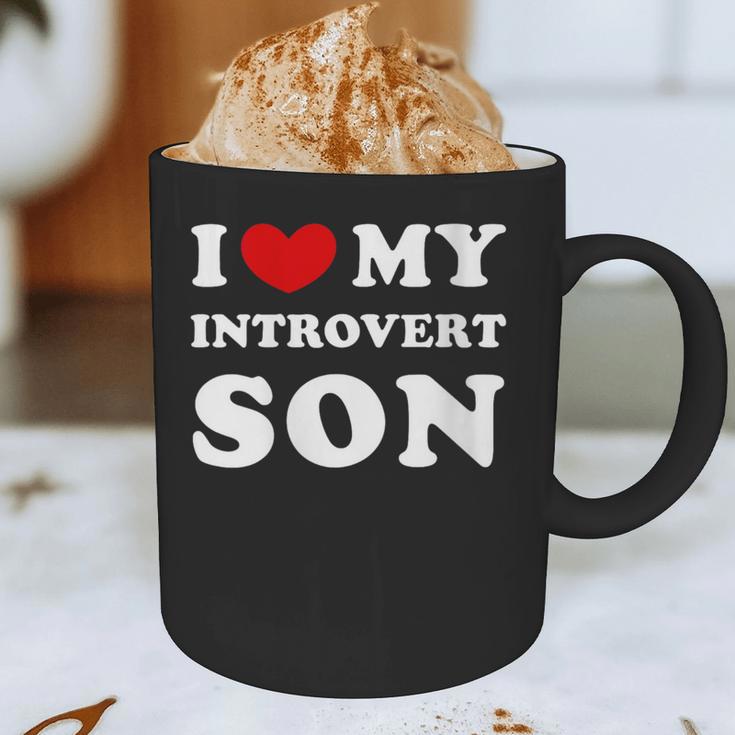 I Love My Introvert Son I Heart My Introvert Son Graphic Print Coffee Mug