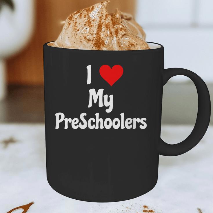 I Love My PreSchool Students Teachers Educators Graduation Graphic Print Coffee Mug