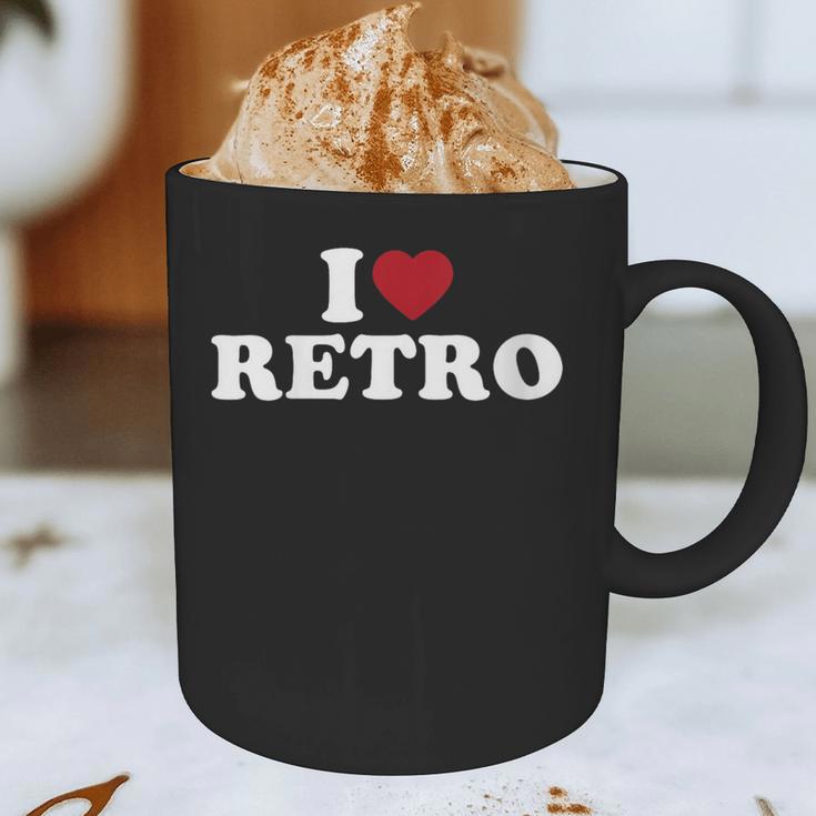I Love Retro Vintage 80s 90s Nostalgia Graphic Print Coffee Mug