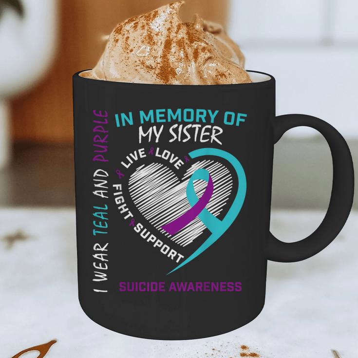 Loved One In Memory Of Sister Suicide Awareness Prevention Graphic Print Coffee Mug