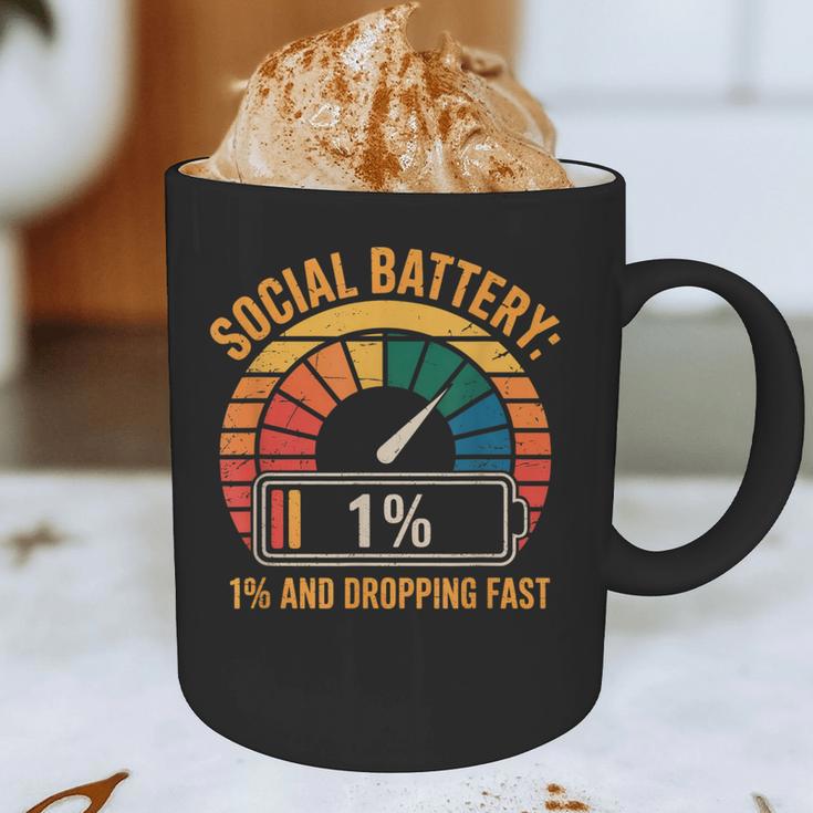 Low Social Battery Introvert Energy Graphic Print Coffee Mug Low Social Battery Introvert Energy Graphic Print Coffee Mug