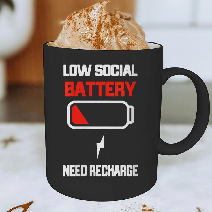 Low Social Battery Need Recharge Introvert Self-Care Graphic Print Coffee Mug Low Social Battery Need Recharge Introvert Self-Care Graphic Print Coffee Mug
