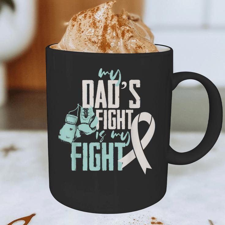 Lung Cancer Dad Ribbon Graphic Print Coffee Mug