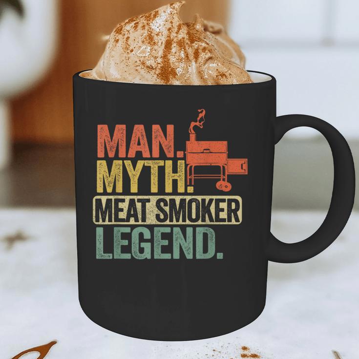 Man Myth Meat Smoker Legend Dad Grillfather BBQ Meat Smoking Graphic Print Coffee Mug